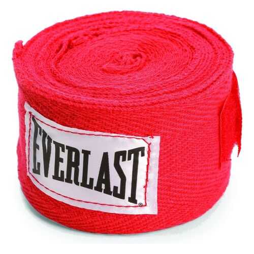 Бинт боксерский Everlast 4465RD, 2.5 м, хлопок, красный в Триал-Спорт