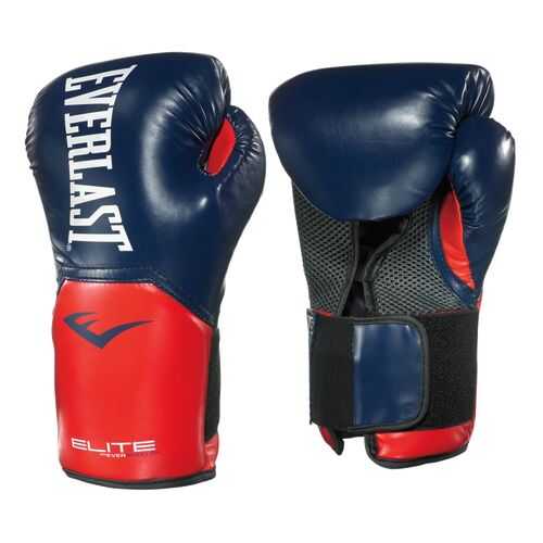 Боксерские перчатки Everlast Elite ProStyle красные/синие 10 унций в Триал-Спорт