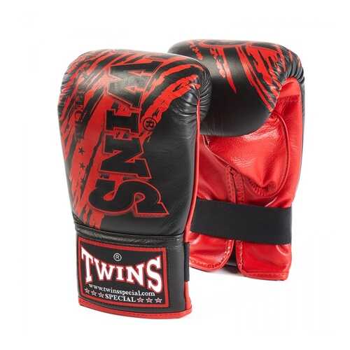 Боксерские перчатки снарядные Twins FTBGL1F-TW2 FANCY TRAINING BAG GLOVES черно-красные в Триал-Спорт