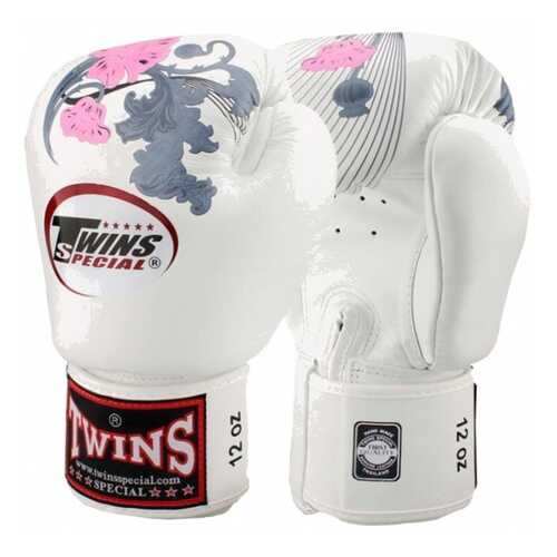 Боксерские перчатки Twins FBGVL3-13 Fancy Boxing Gloves бело-розовые 14 унций в Триал-Спорт