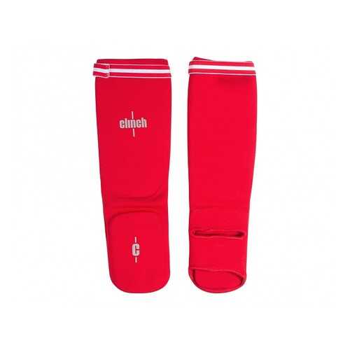 Защита голени и стопы Clinch Shin Instep Protector красная M в Триал-Спорт