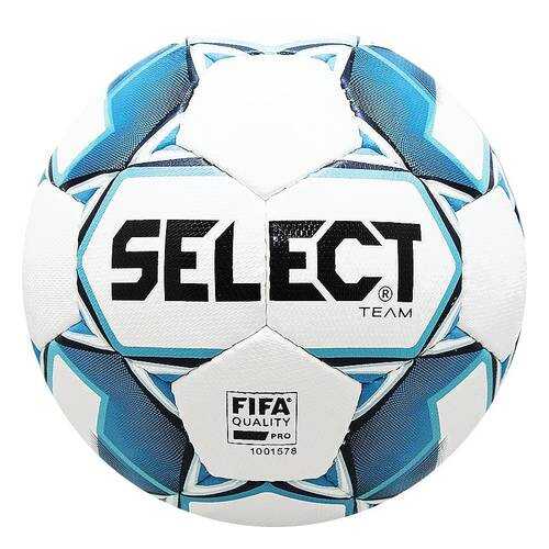 Футбольный мяч Select Team FIFA №5 white/blue в Триал-Спорт