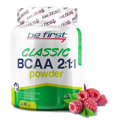 Be First BCAA Classic Powder 200 г малина в Триал-Спорт