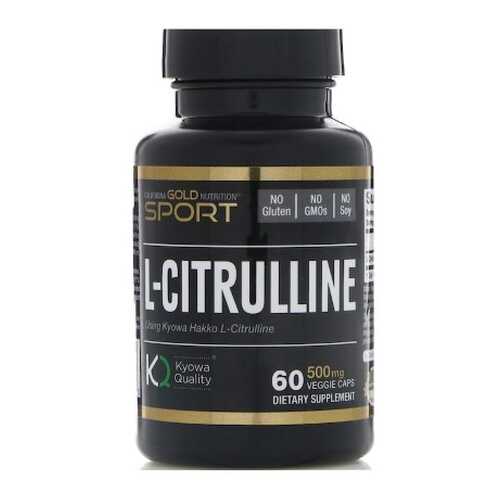 California Gold Nutrition L-Citrulline 60 капсул без вкуса в Триал-Спорт