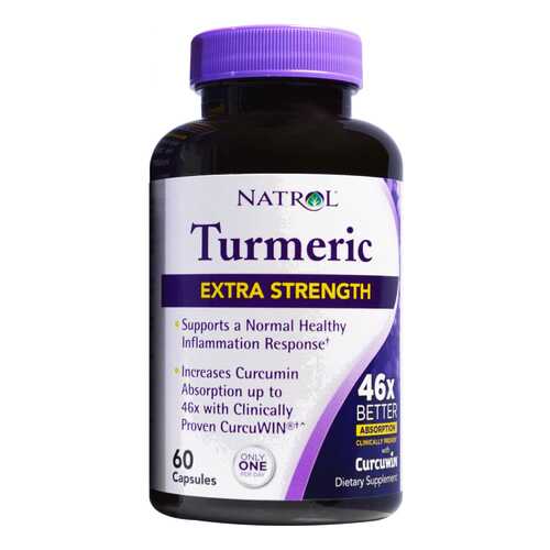 Куркумин Natrol Turmeric Extra Strength 60 капс. в Триал-Спорт