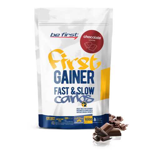 Гейнер Be First Gainer Fast & Slow Carbs 1000 г Chocolate в Триал-Спорт