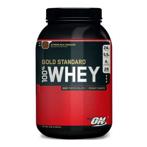 Протеин Optimum Nutrition 100% Whey Gold Standard 910 г Extreme Milk Chocolate в Триал-Спорт