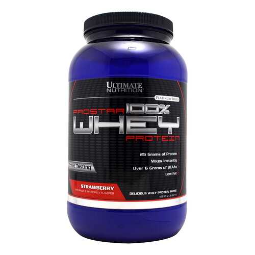 Протеин Ultimate Nutrition Prostar 100% Whey Protein 900 г Strawberry в Триал-Спорт