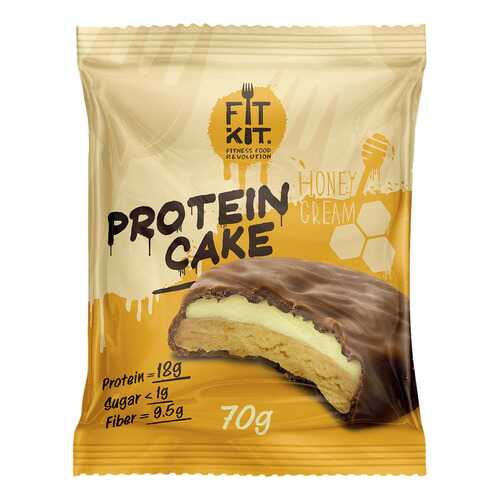 Fit Kit Protein Cake 70 г мини-набор из 3 шт Медовый крем в Триал-Спорт