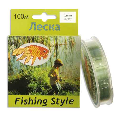 Леска монофильная Fishing Style RL2914 0,16 мм, 100 м, 2,34 кг в Триал-Спорт