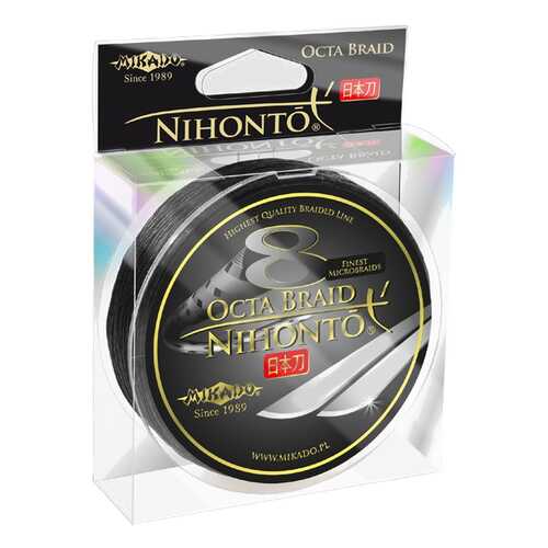 Леска плетеная Mikado Nihonto Octa 0,18 мм, 150 м, 16,4 кг black в Триал-Спорт