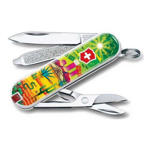 Мультитул-брелок Victorinox Mexican Sunset 0.6223.L1807 58 мм зеленый, 7 функций в Триал-Спорт