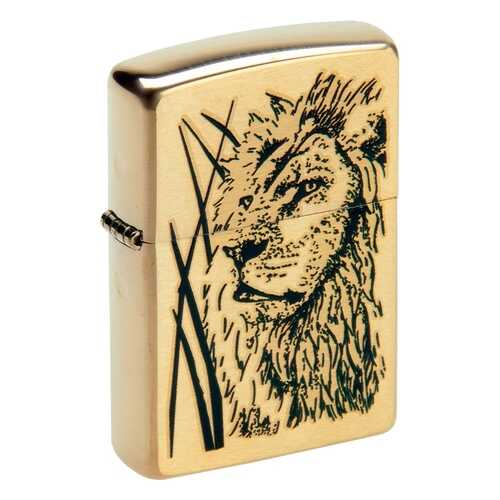 Зажигалка Zippo №204 Proud Lion Brushed Brass в Триал-Спорт