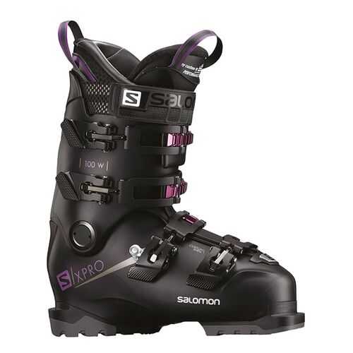 Горнолыжные ботинки Salomon X Pro 100 W 2019, black/purple, 27.5 в Триал-Спорт